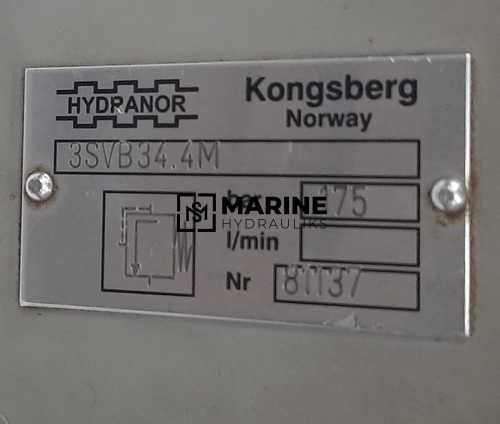 25 (4) Kongsberg 3SVB34.4M Pressure Reducing Valve